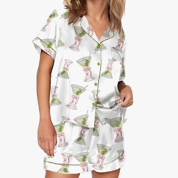 NWT Women's Martini Print Sleep Set - Picture 1 of 5